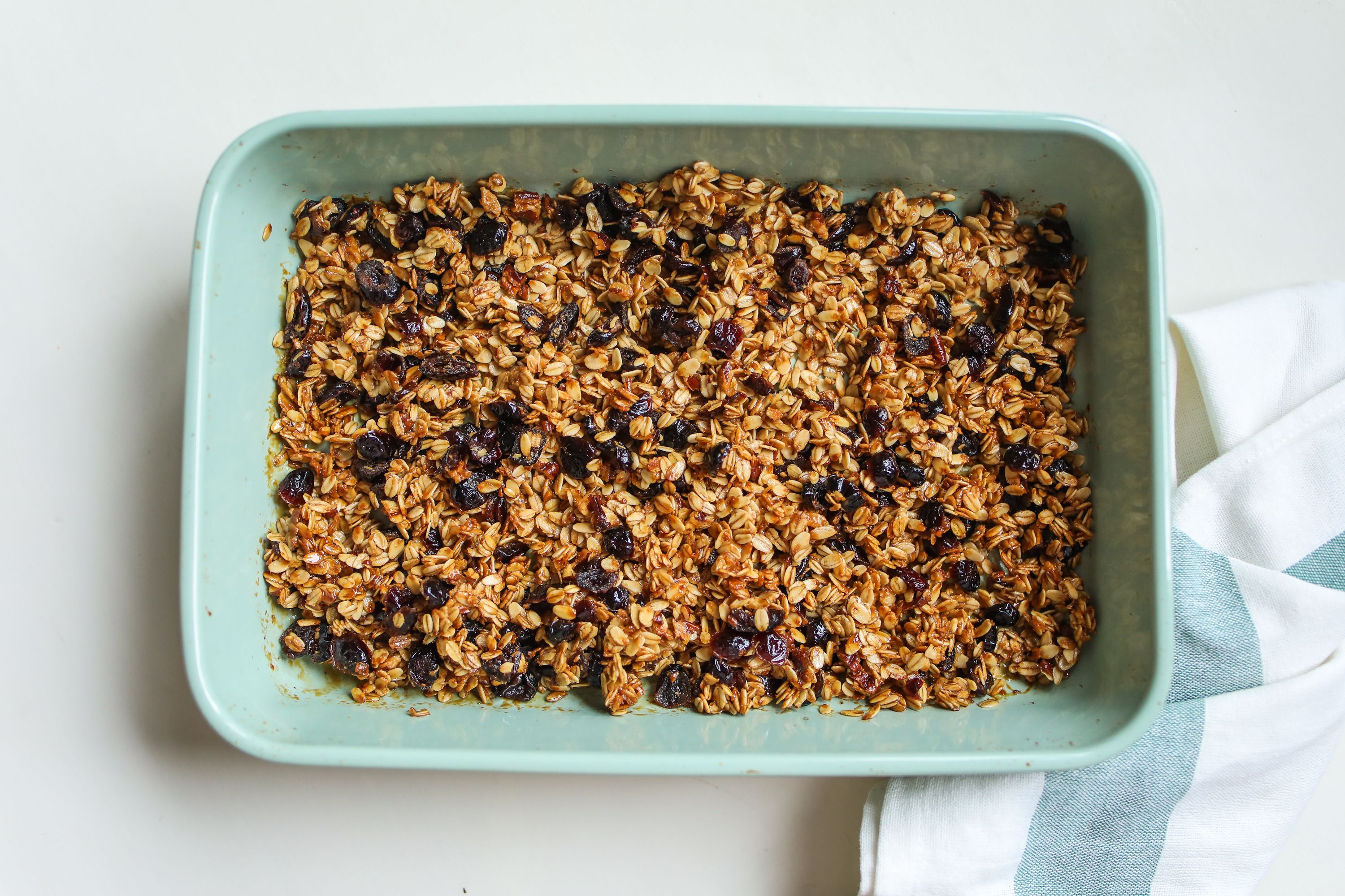 Amerikanischer Blaubeer-Haferauflauf