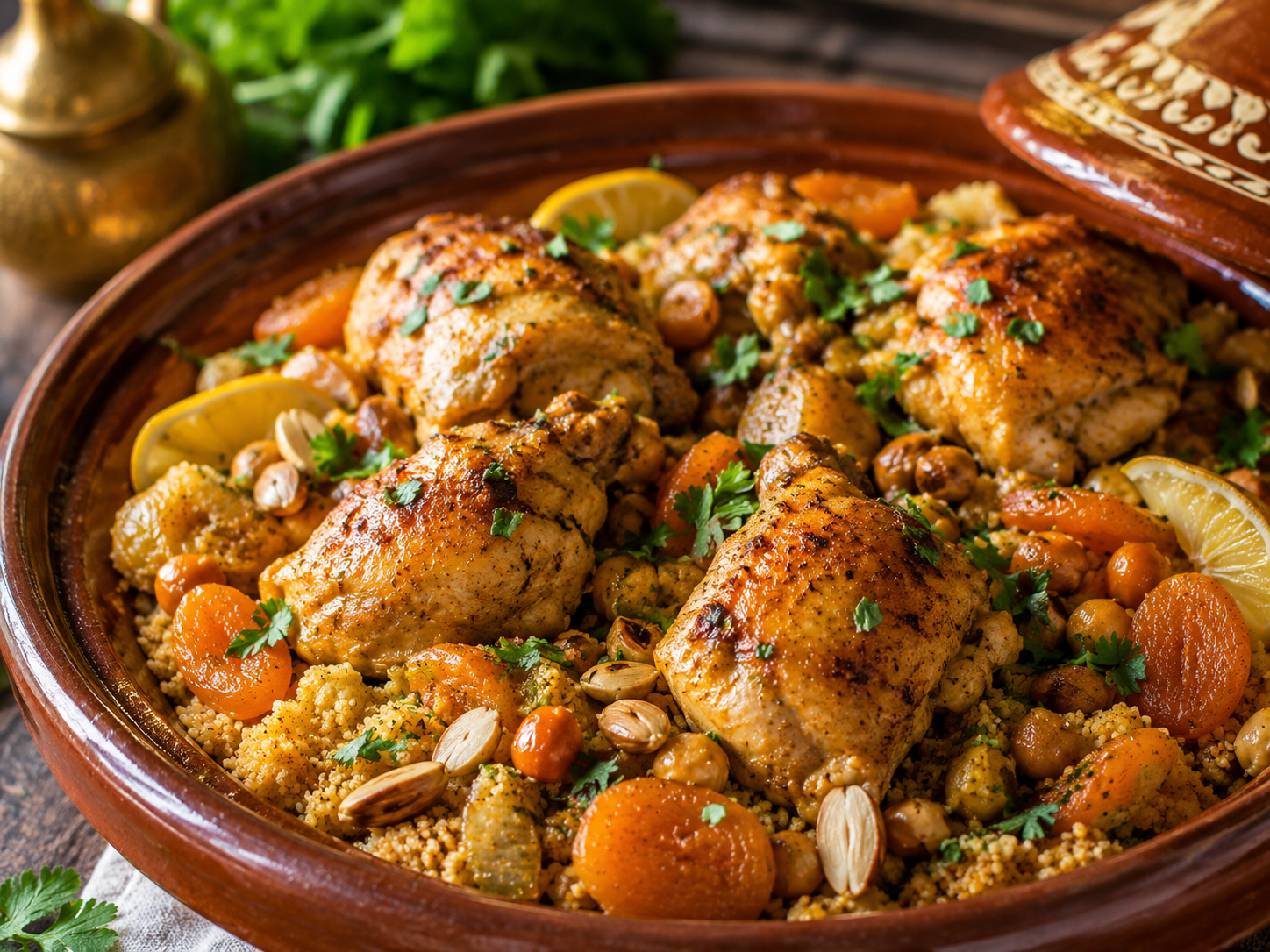 Couscous marocchino pollo e albicocche