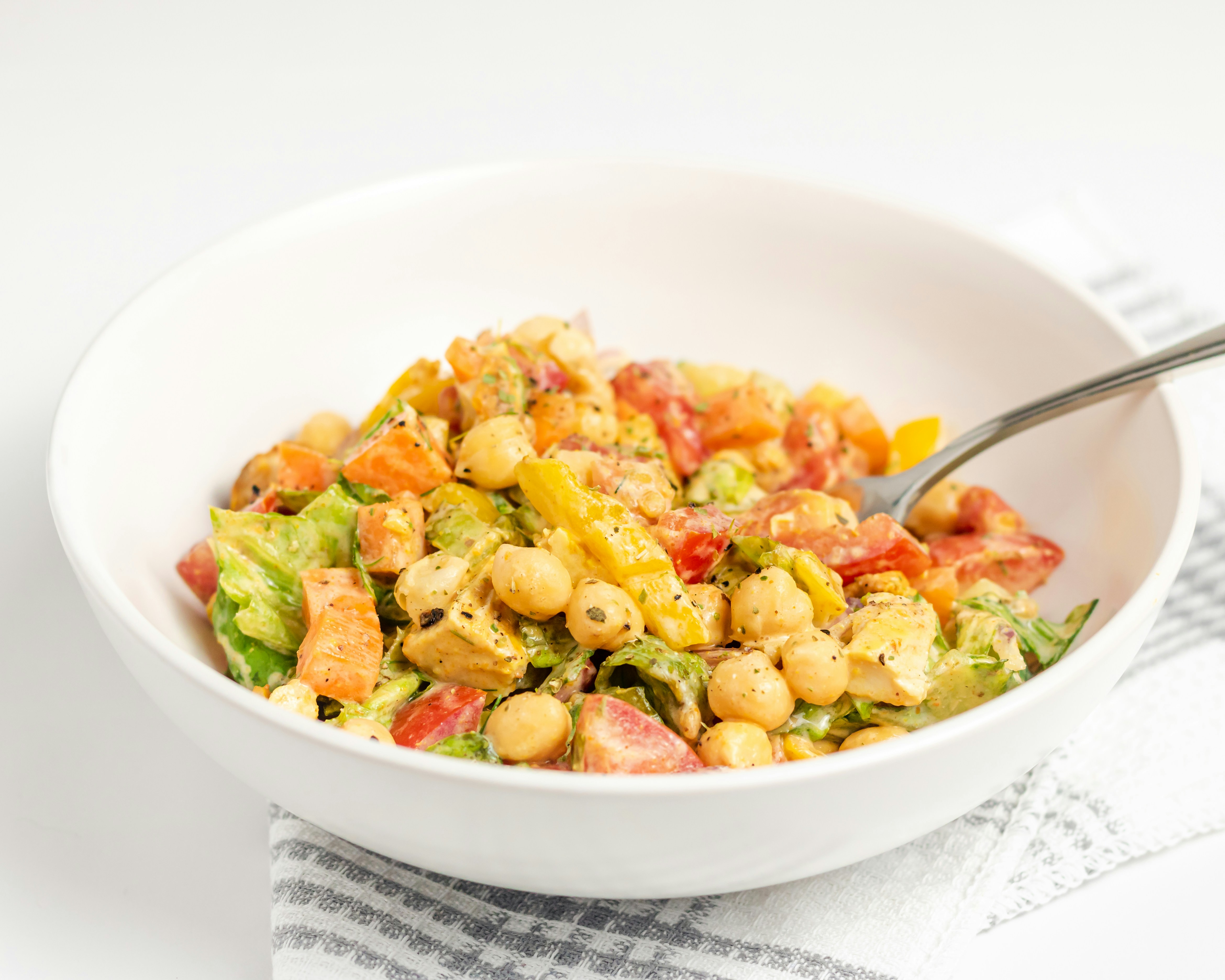 Greek Lemon Dill Chickpea Potato Salad