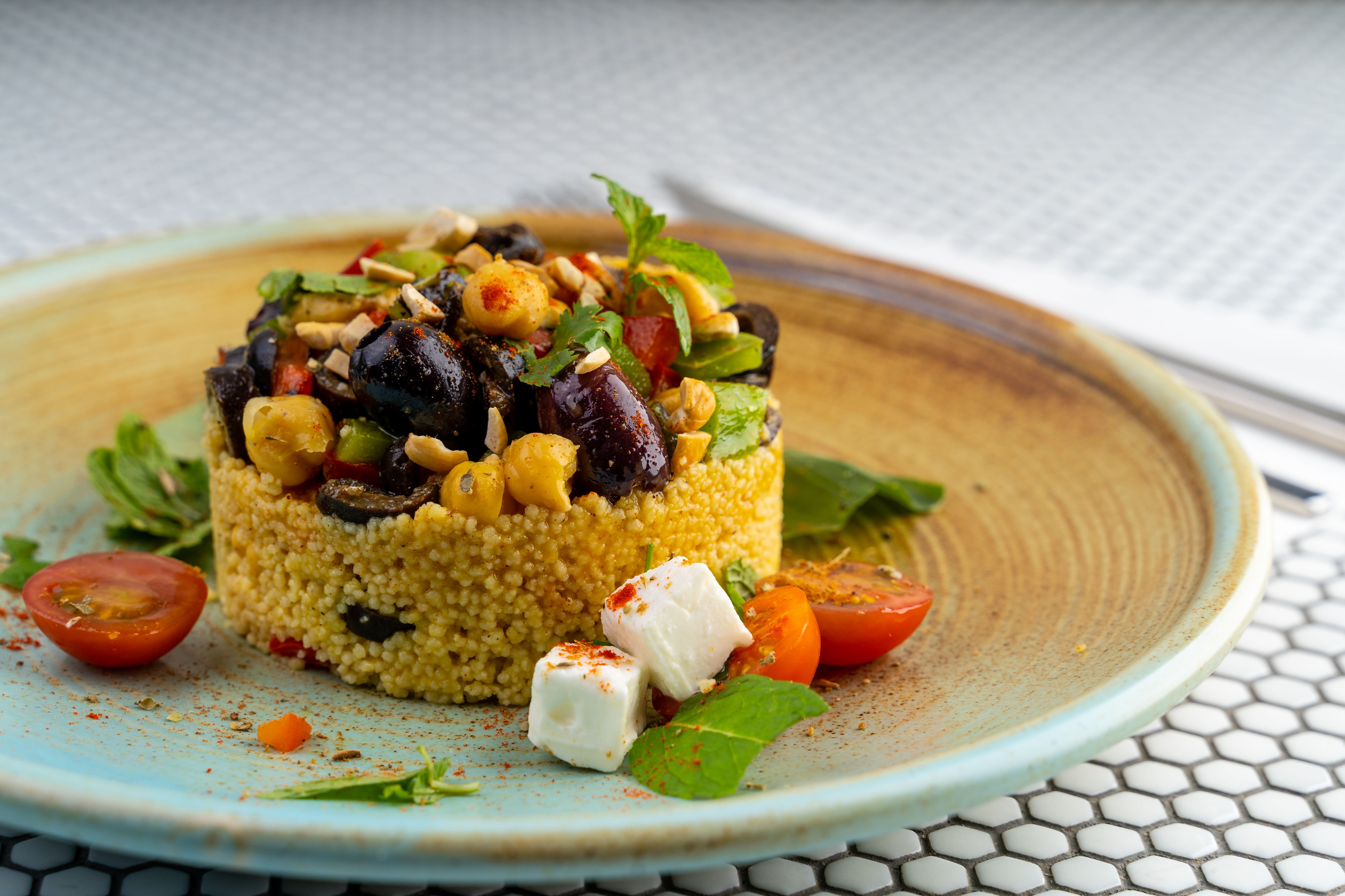 Mediterranean Lemon Chickpea Couscous Salad
