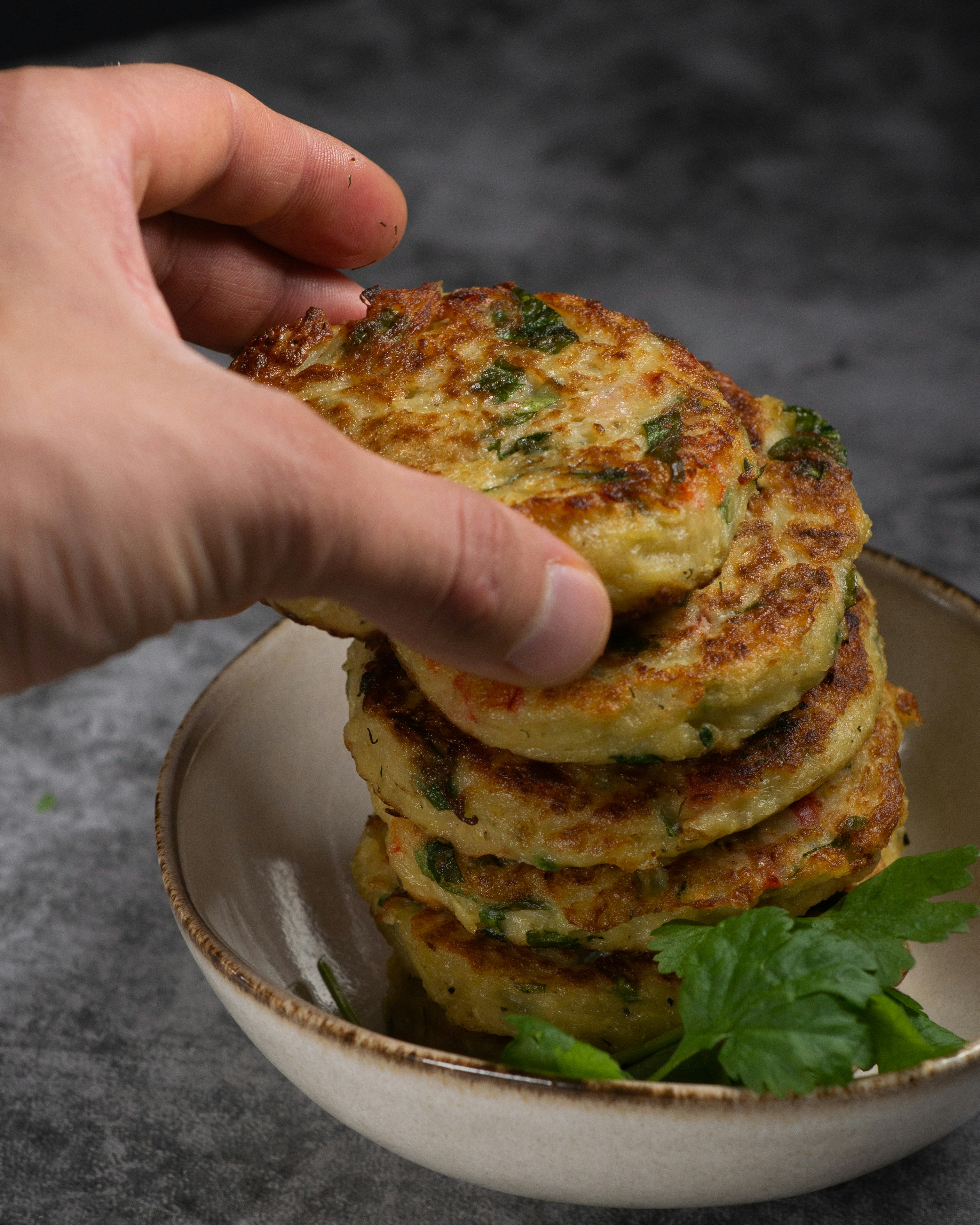 Italian Zucchini Mozzarella Fritters