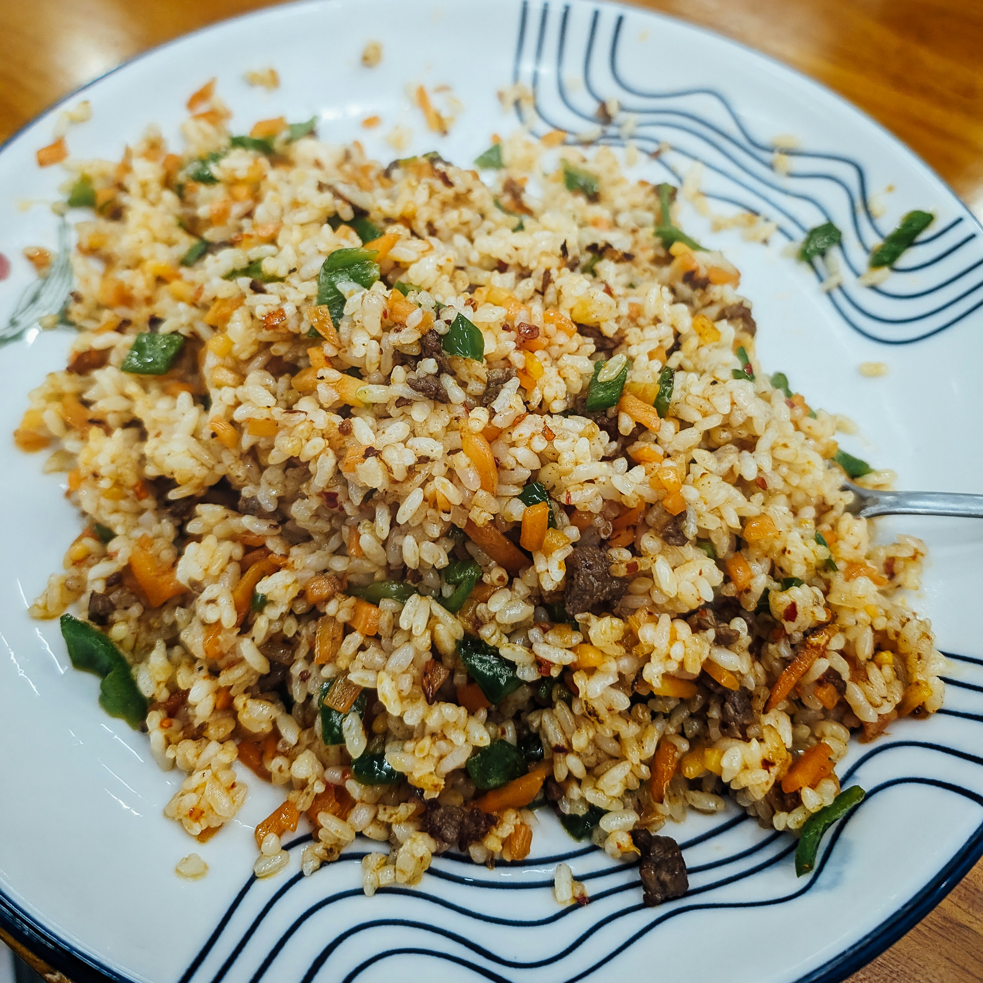 Pilaf mediterraneo di lenticchie e riso